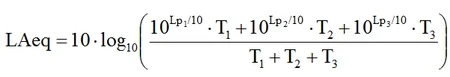 formula calcolo livello equivalente